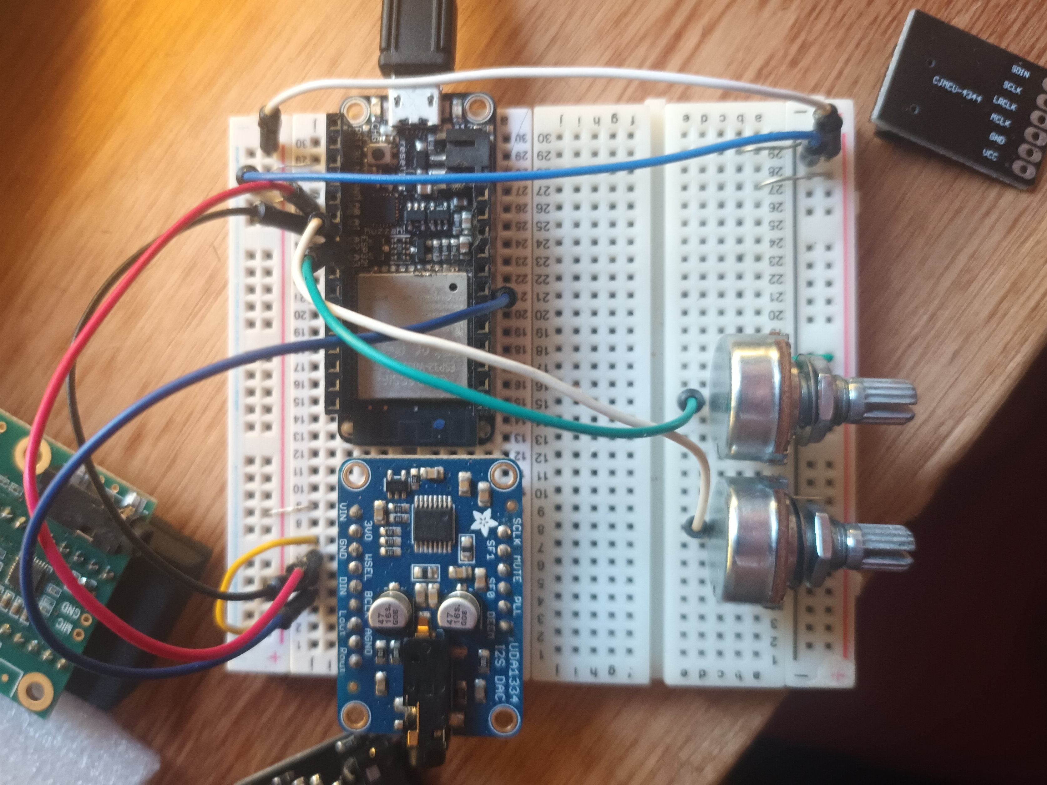 ESP32 with I2S DAC arduino pins